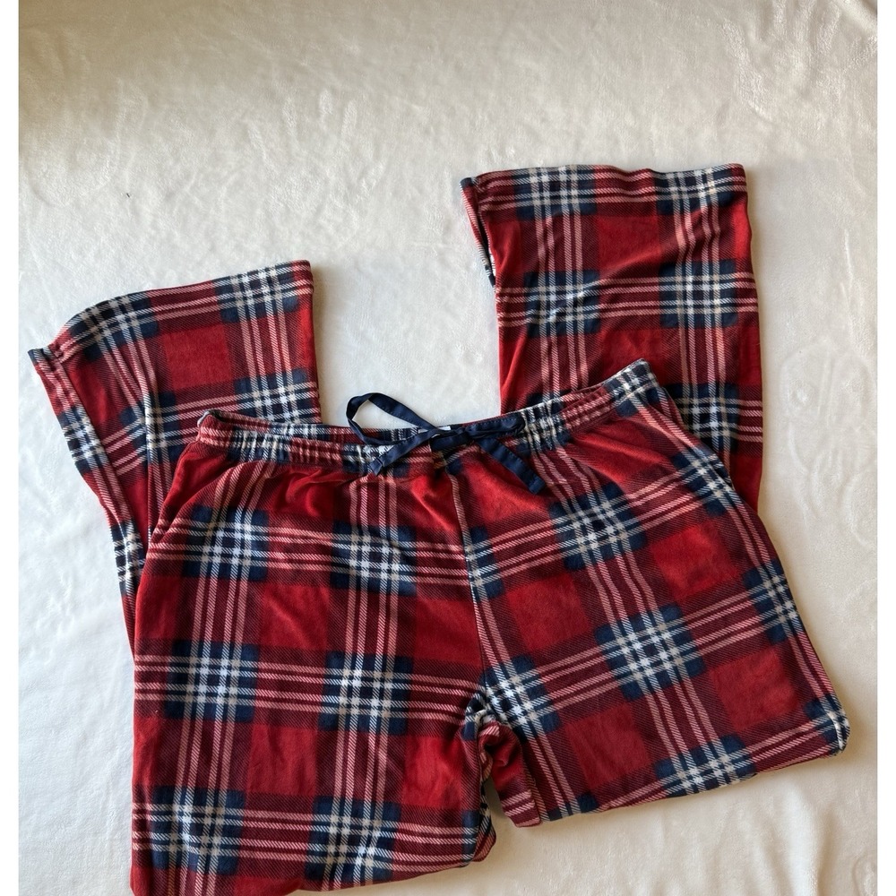 Stars Aboveâ Womens Red High Rise Elastic Waist Plaid Soft Pajama Pants Size XL